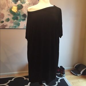 Black off the shoulder dress